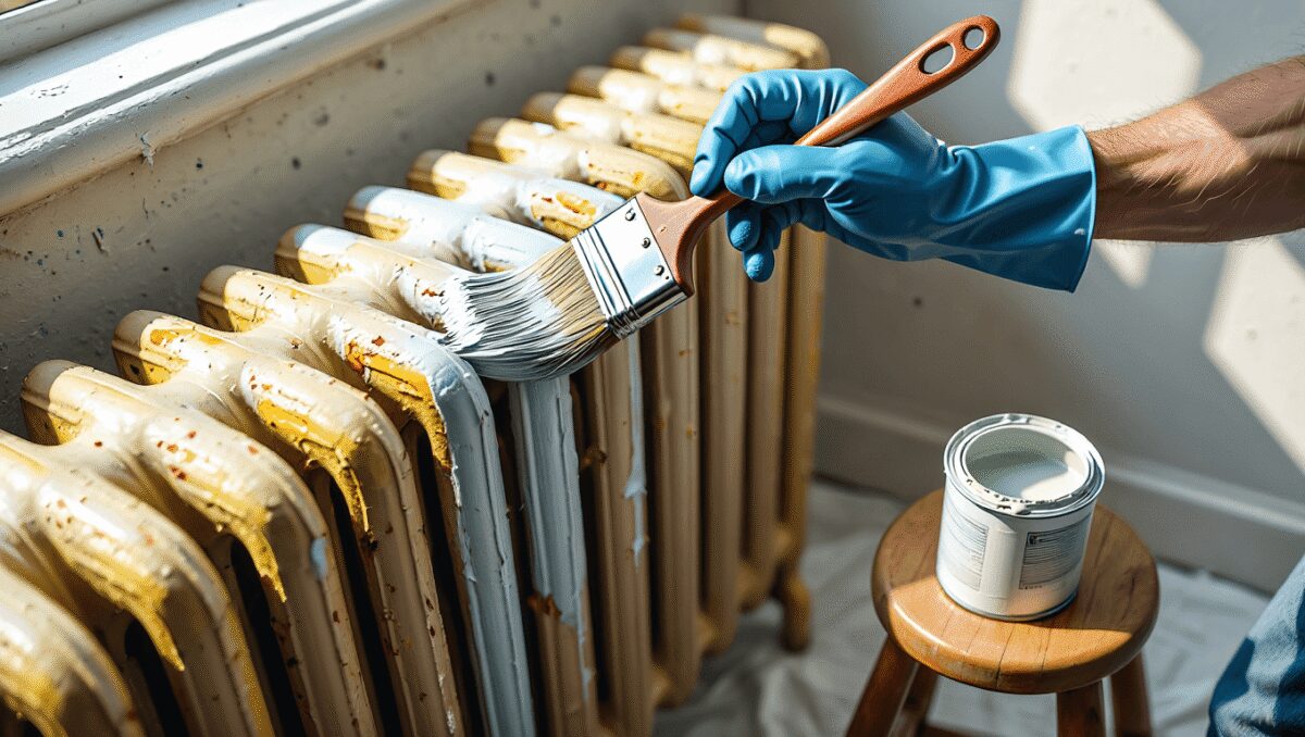 Cette méthode pour repeindre un radiateur sans le démonter