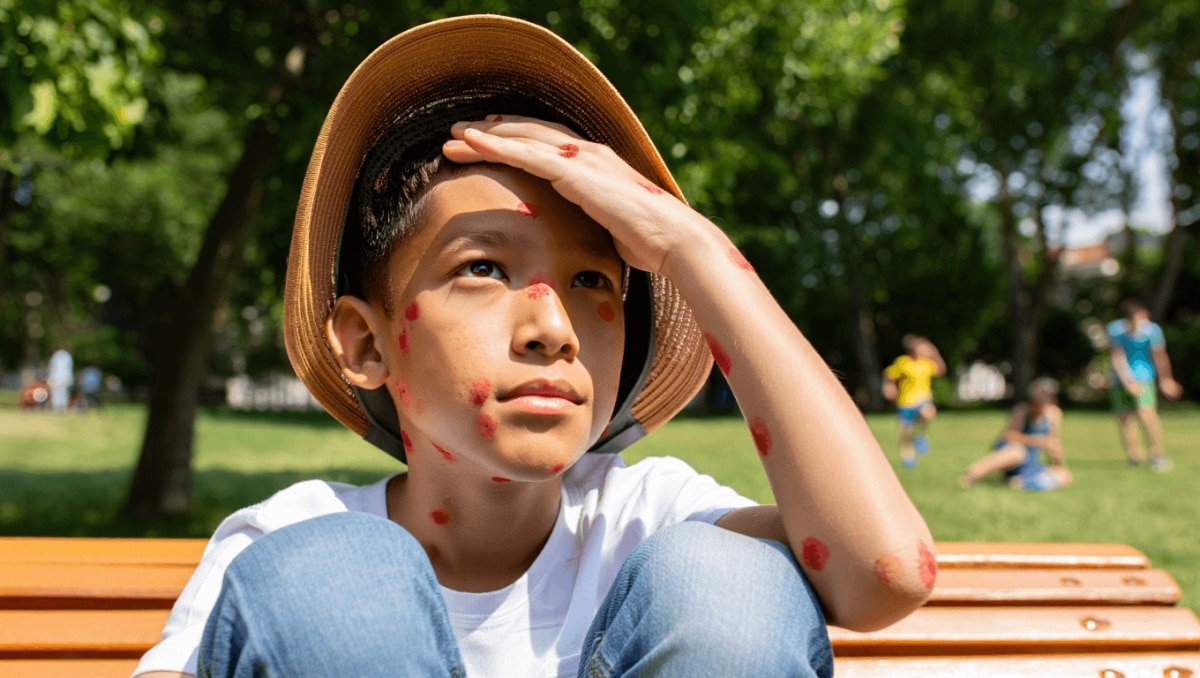 Enfants & adolescents – 24 mars 2023Varicelle et soleil : quels sont les risques ?La varicelle et le soleil ne font pas bon ménage. Nos médecins vous livrent leurs recommandations pour protéger votre enfant et éviter les complications.En savoir plus