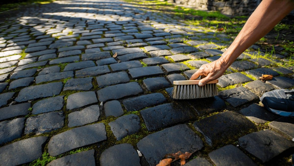 Cette méthode permet de récupérer des pavés noircis par le temps