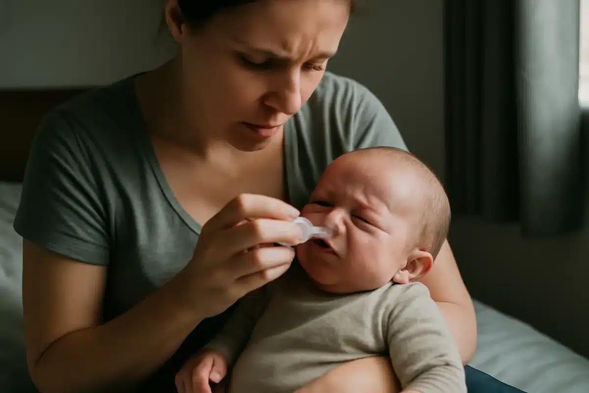 Quand faut-il d&eacute;gager le nez de b&eacute;b&eacute;? &mdash; Un nez encombr&eacute; g&ecirc;ne l'alimentation et le sommeil du nourrisson. Il devient urgent d'intervenir lorsqu'il perd l'app&eacute;tit, respire de fa&ccedil;on bruyante ou pr&eacute;sente une fi&egrave;vre qui accompagne la congestion. Les interventions r&eacute;guli&egrave;res restent