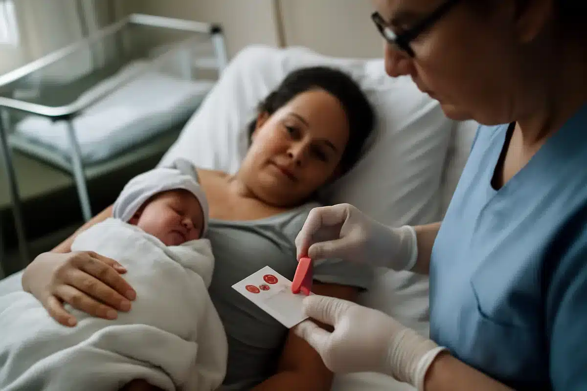 Quand r&eacute;alise-t-on le test de d&eacute;pistage n&eacute;onatal ? &mdash; La plupart des programmes recommandent d'effectuer le test entre 48 et 72 heures apr&egrave;s la naissance afin d'optimiser la sensibilit&eacute; des analyses. Les pr&eacute;l&egrave;vements r&eacute;alis&eacute;s trop t&ocirc;t risquent de manquer certaines anomalies