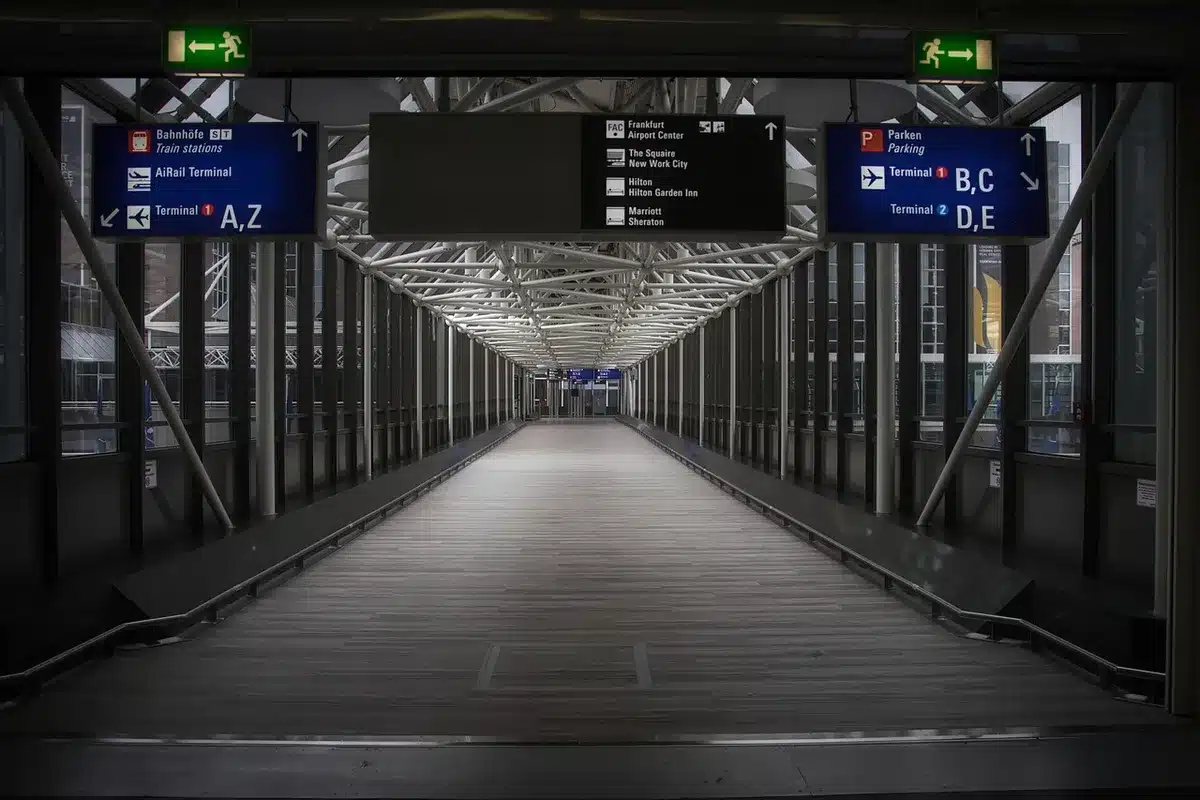 Verrière métallique séparant deux pièces lumineux